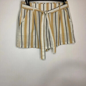 Ci Sono Linen Collection Striped Shorts Size XL